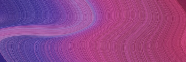 Fototapeta premium flowing header with antique fuchsia, dark slate blue and dark moderate pink colors. dynamic curved lines with fluid flowing waves and curves