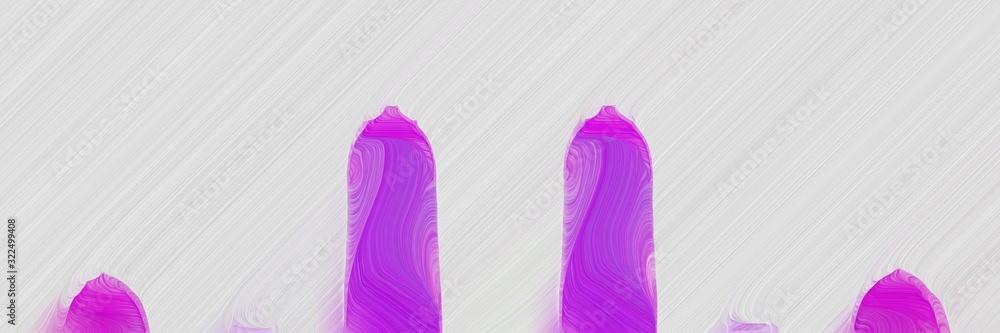 Poster moving designed horizontal header with light gray, medium orchid and orchid colors. dynamic curved lines with fluid flowing waves and curves