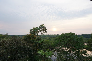 Fototapeta na wymiar Wonderful Sunset Amazon forest
