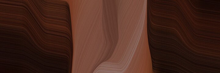 dynamic designed horizontal header with very dark red, pastel brown and old mauve colors. dynamic curved lines with fluid flowing waves and curves