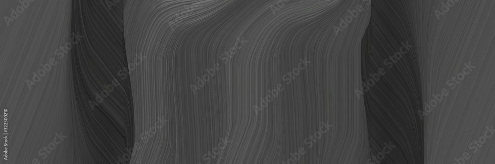Poster modern banner design with dark slate gray, very dark green and dim gray colors. dynamic curved lines