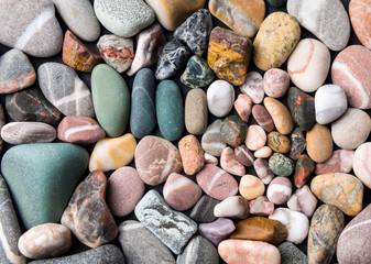 Colorful beach relaxing stones set as a background
