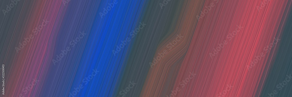 Poster dynamic horizontal banner with dark slate gray, moderate red and pastel brown colors. dynamic curved lines with fluid flowing waves and curves