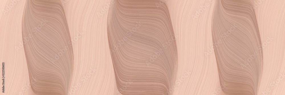 Poster dynamic banner with tan, baby pink and rosy brown colors. dynamic curved lines with fluid flowing wa