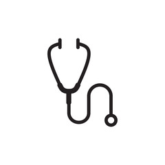 stethoscope icon design vector logo template EPS 10