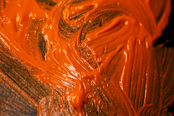 Abstract painted background. Background was painted on black paper.