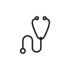 stethoscope icon design vector logo template EPS 10