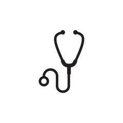 stethoscope icon design vector logo template EPS 10