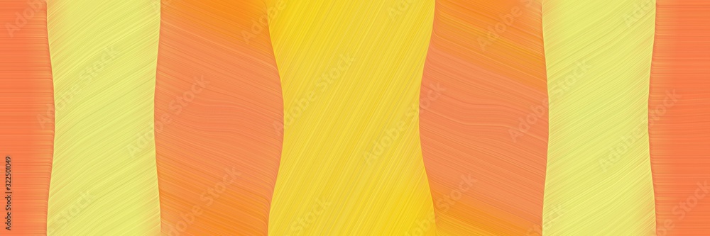 Poster artistic horizontal banner with khaki, coral and sandy brown colors. dynamic curved lines with fluid