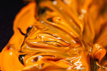 Abstract painted background. Background was painted with a lot of orange color