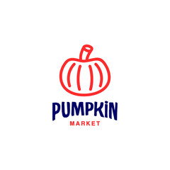 pumpkin logo icon vector illustration isolated on white background,in trendy linear style