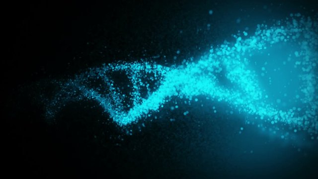 DNA molecule helix as a symbol for genetics code. Medicine and technology concept. Science biotechnology. Loop animation.
