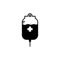 blood bag icon design vector logo template EPS10