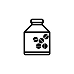 bottle medical icon design vector logo template EPS 10