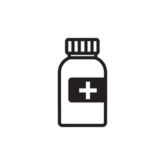 bottle medical icon design vector logo template EPS 10