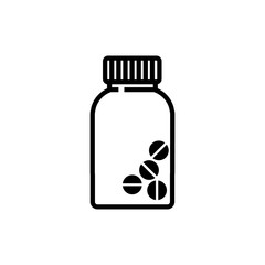 bottle medical icon design vector logo template EPS 10