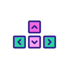 Control game icon vector. Thin line sign. Isolated contour symbol illustration