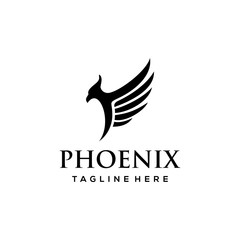 Fototapeta na wymiar Phoenix bird abstract luxury Logo Vector logo template