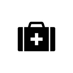 first aid box icon design vector logo template EPS 10