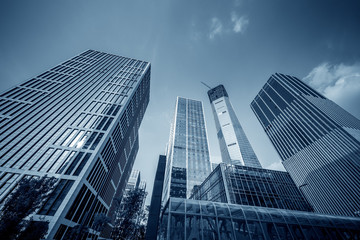 Fototapeta na wymiar Jinan Central Business District High-rise Building