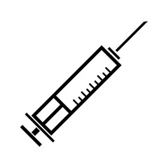 syringe icon design vector logo template EPS 10