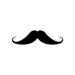 mustache icon design vector logo template EPS 10