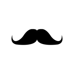 mustache icon design vector logo template EPS 10