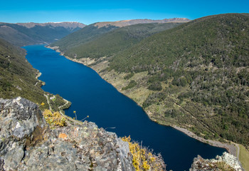Cobb Reservoir in Kahurangi National Park. South Island of New Zealand