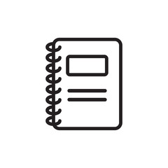notebook icon icon design vector logo template eps 10