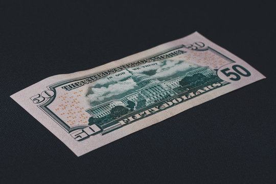 The Capitol Building, as depicted on a fifty dollar note.