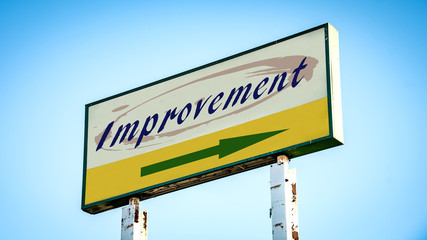 Street Sign to Improvement