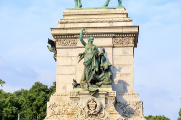 Milan, Italy. Monument to Giuseppe Garibaldi. Sculptor Ettore Ximenes (1855 - 1926)