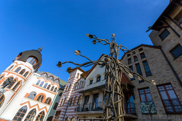 Europe place or courtyard in Komarno, Slovakia