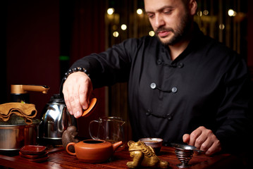 Tea ceremony. The traditional way of making tea.
