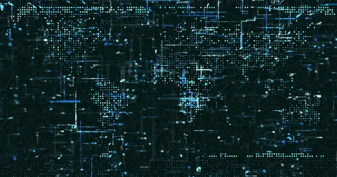 Abstract digital network data background, 3D rendering