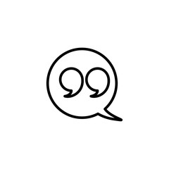 Obraz premium quote icon design vector logo template EPS 10