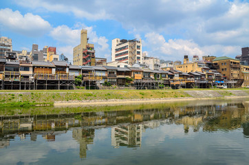 Obraz premium 京都の鴨川