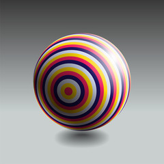 Color striped sphere-56