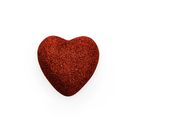Brilliant heart on a white background