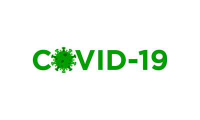 COVID-19 of the Coronavirus vector design template concept