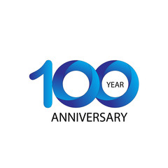 100 Year Anniversary Vector Template Design Illustration