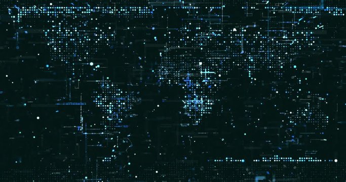 Abstract digital network data background, 3D rendering