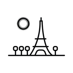 Eifel Tower ilustration vector icon