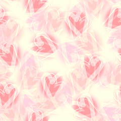 Hearts seamless pattern. 