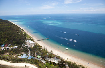 Moreton Island is just off the coast of southeastern Queensland, Australia. 