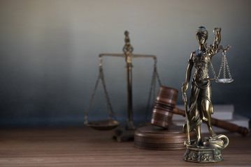 Courtroom concept, rustic background.