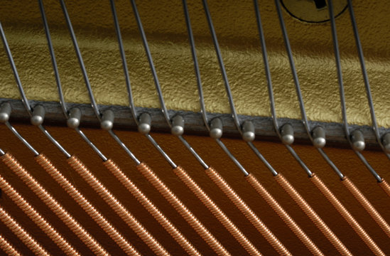 Inside Machine Of A Piano