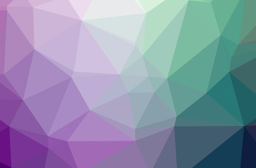 Illustration of abstract Green, Purple horizontal low poly background. Beautiful polygon design pattern.