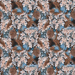 Spring flowers seamless pattern. Watercolor illustration.