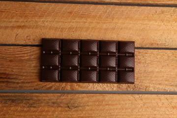 milk chocolate tablet in color background